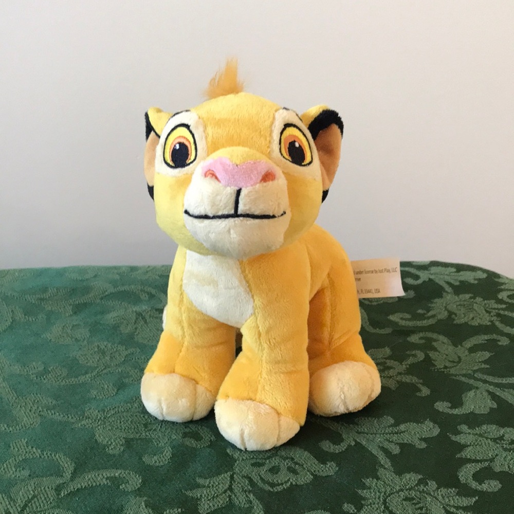 DISNEY Lion King Simba Stuffed Animal Plush 8”